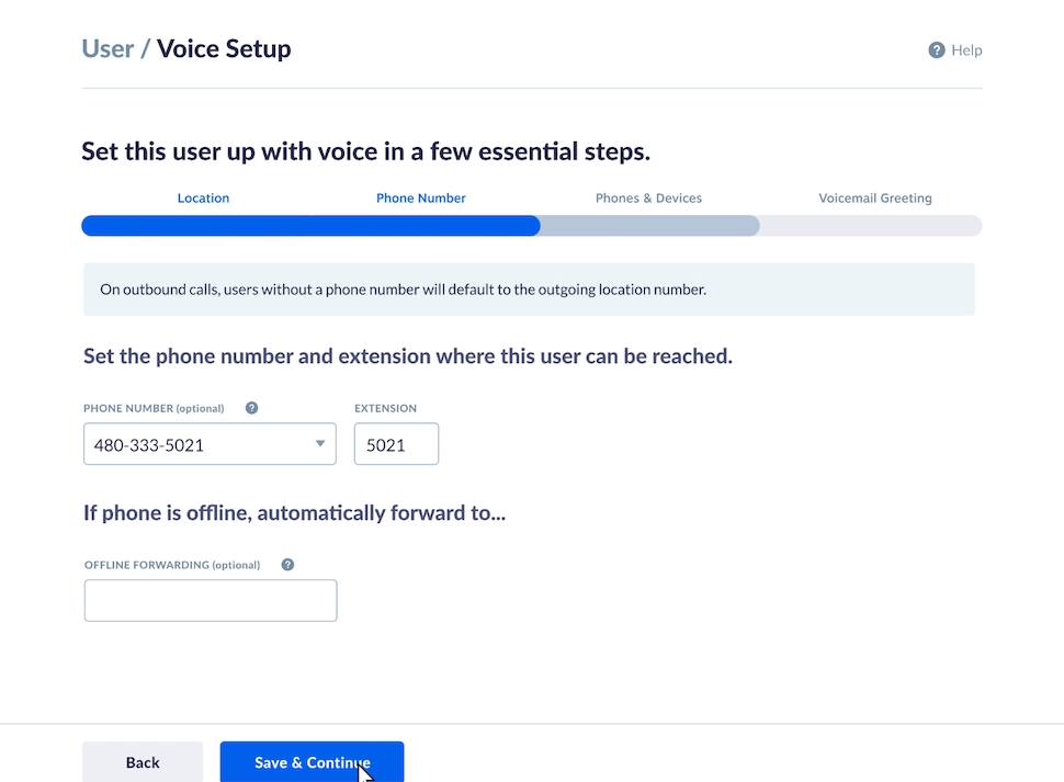 An illustration of how easy it is to set up users with a VoIP service like Nextiva