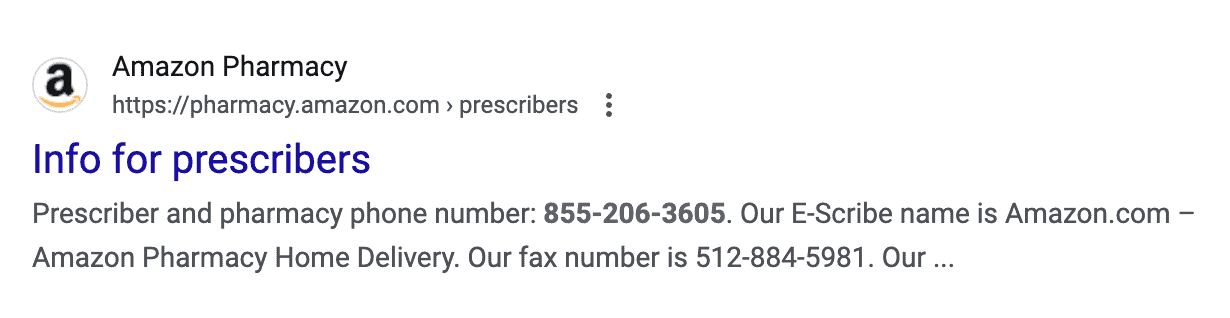 Amazon Pharmacy is one business that uses an 855 prefix for their customer service line.