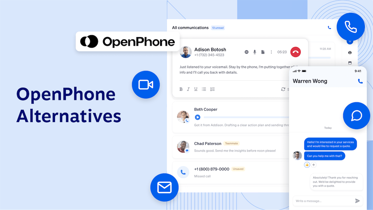 10 Best OpenPhone Alternatives & Competitors in 2024