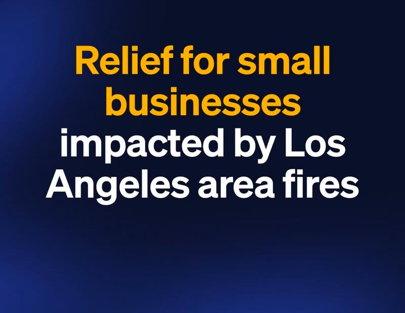 Support for businesses impacted by the LA wildfires