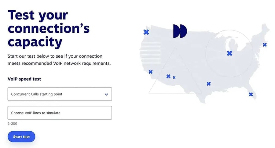 Test your VoIP call connection capacity