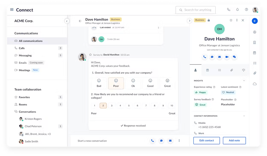 Customer sentiment dashboard