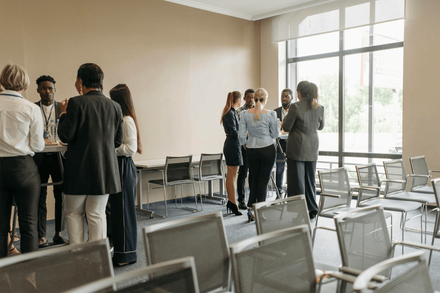 Team collaboration in a room