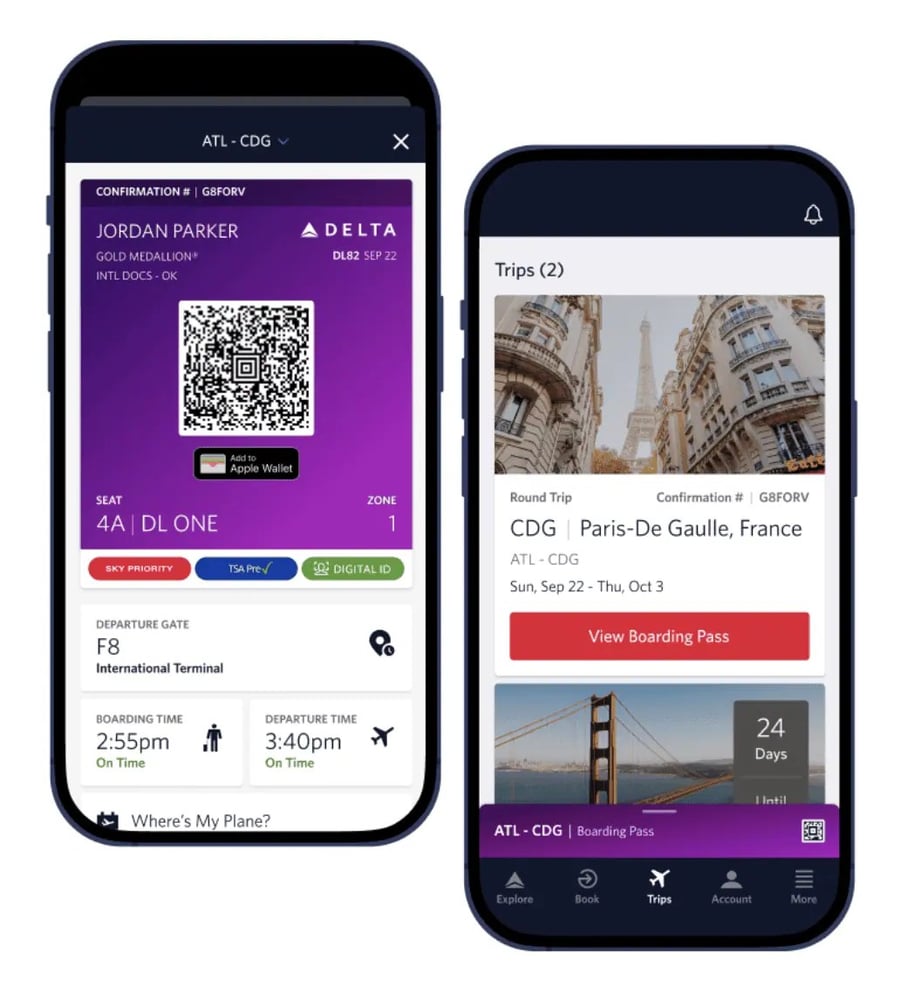 Delta Airlines' Fly Delta app