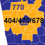 404 470 678 770 Area Code 