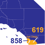 Area Codes 619 and 858